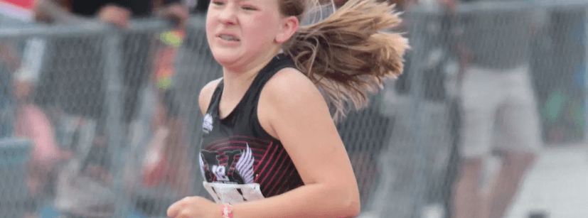 Athlete competing at a meet